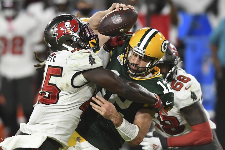 Los Tampa Bay Buccaneers vencieron a los Green Bay Packers por 28 puntos